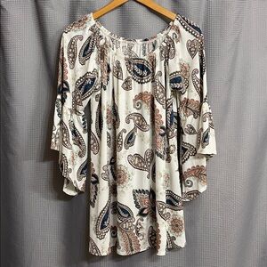 Bohemian Paisley Print Blouse